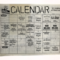 Palomino “Calendar of Coming Attraction,” March 6 to April 28, 1984<br />
