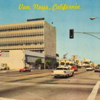 Van Nuys, CA. Looking east on Victory Blvd.