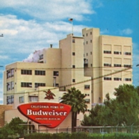 Exterior of Anheuser-Busch Brewery, Van Nuys, CA.