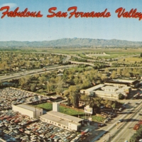 Aerial view of Sherman Oaks/Van Nuys, CA.