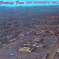 Aerial view of Canoga Park, looking north.