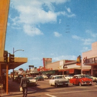 Burbank, CA. San Fernando Rd. with Sav-on Drugs on corner.