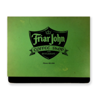 Menu from Friar John Coffee Shop and Restaurant, Reseda, CA.