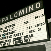 Palomino Marquee, December, 1977