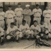 Team photograph of the "Tarzana Baseball Club", Tarzana, CA.