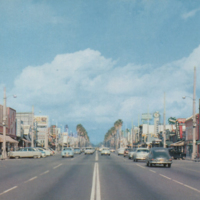 Van Nuys, CA. Van Nuys Blvd. with Owl Drugs on the corner.