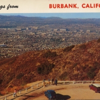 Aerial view of Burbank from lookout point.