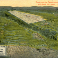 Advertisement for land development in "Lankershim and Van Nuys Ranchos."