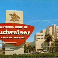 Exterior of Anheuser-Busch Brewery, Van Nuys, CA.