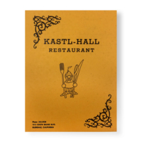 Menu from Kastl-Hall Restaurant, Glendale, CA.