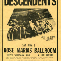 Flyer for Descendents 